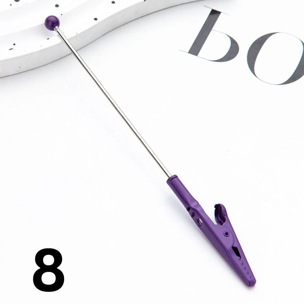 Beadable Alligator Clips Random Mix and Silver Color 138mm - Image 11