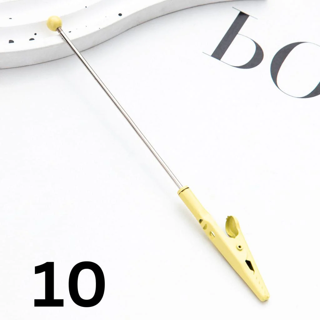 Beadable Alligator Clips Random Mix and Silver Color 138mm - Image 13