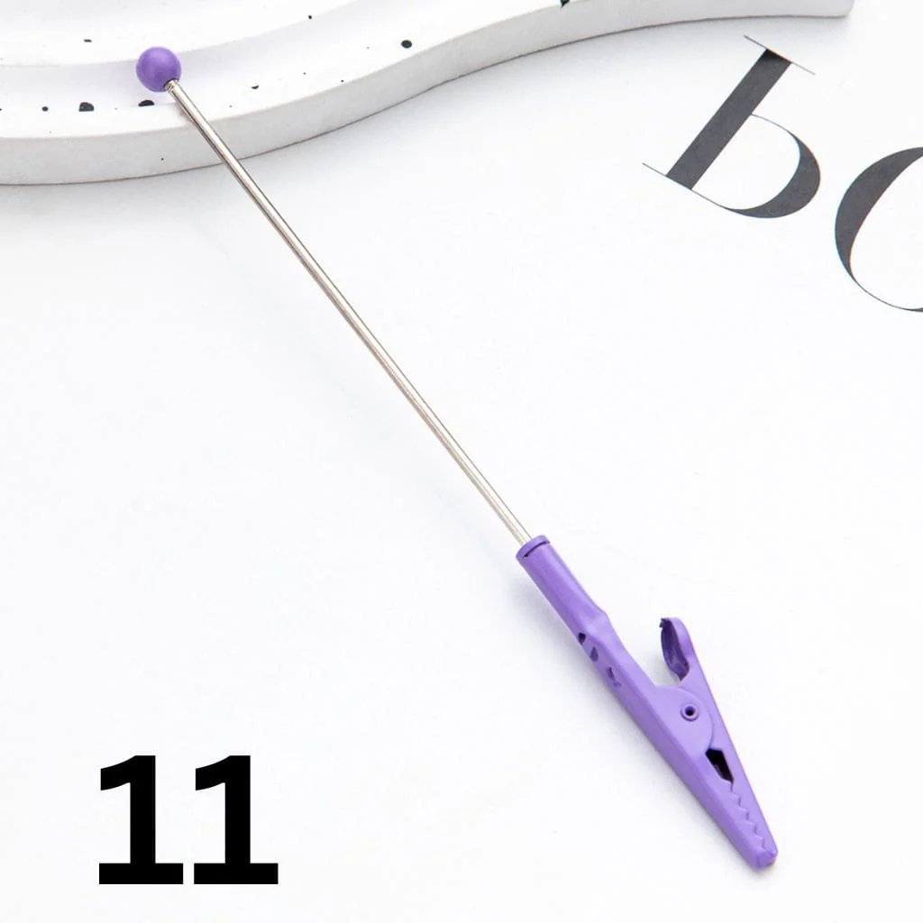 Beadable Alligator Clips Random Mix and Silver Color 138mm - Image 14