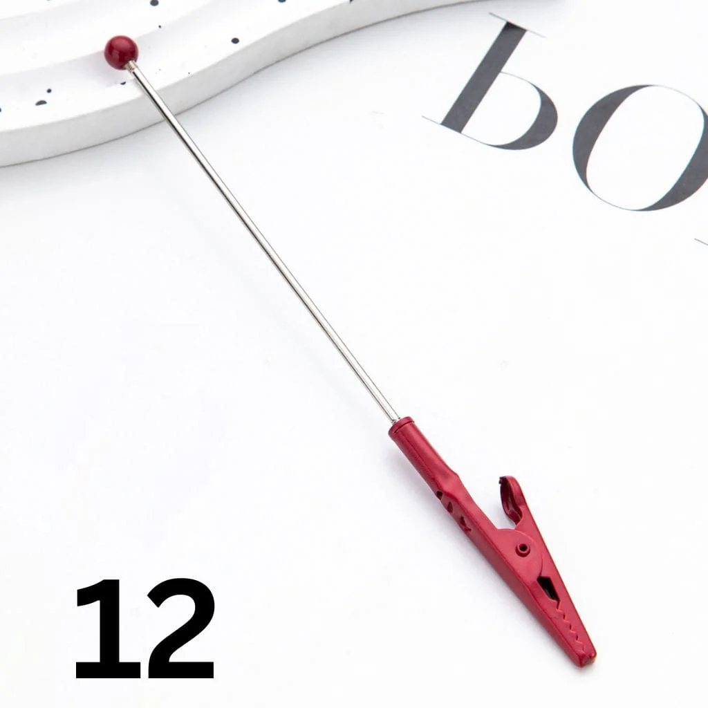 Beadable Alligator Clips Random Mix and Silver Color 138mm - Image 15