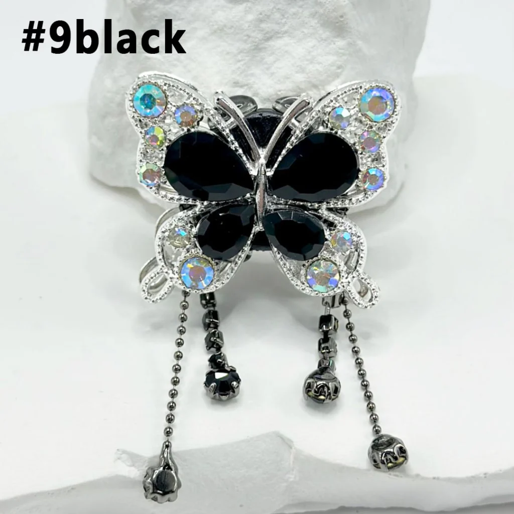 Bling Bling Butterfly Fancy Alloy Clay Beads with Rhinestones and Pendants Chains, 34MM by 40MM - Image 10