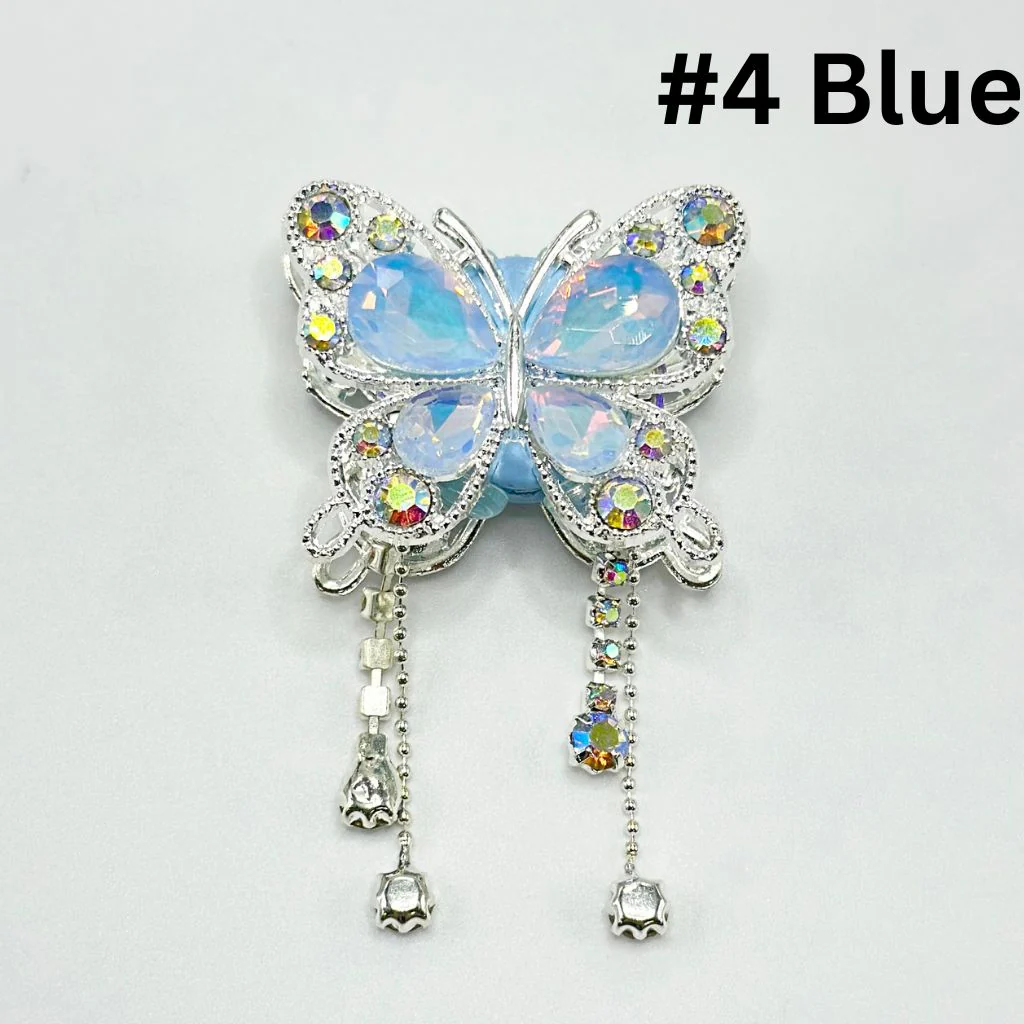 Bling Bling Butterfly Fancy Alloy Clay Beads with Rhinestones and Pendants Chains, 34MM by 40MM - Image 5