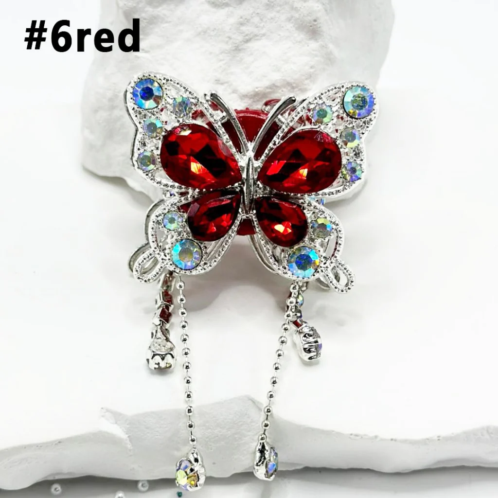 Bling Bling Butterfly Fancy Alloy Clay Beads with Rhinestones and Pendants Chains, 34MM by 40MM - Image 7