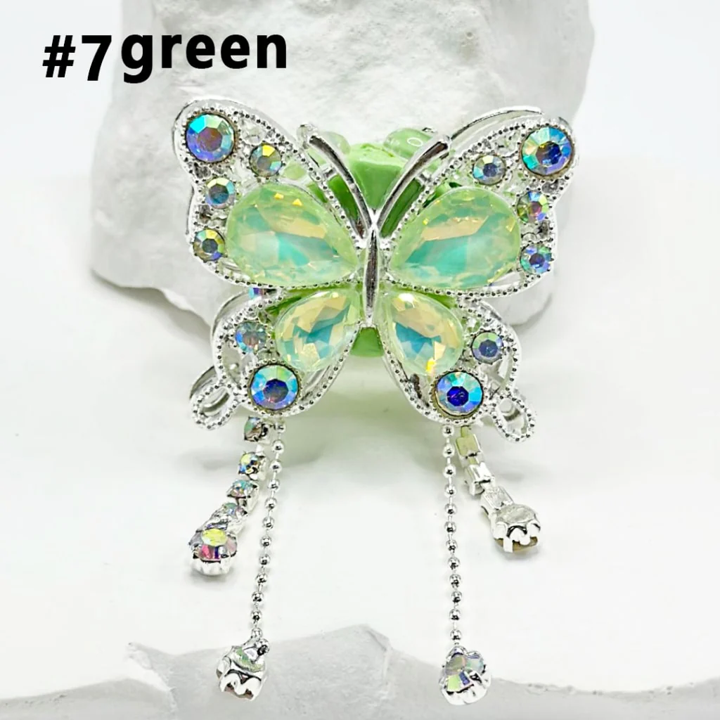 Bling Bling Butterfly Fancy Alloy Clay Beads with Rhinestones and Pendants Chains, 34MM by 40MM - Image 8