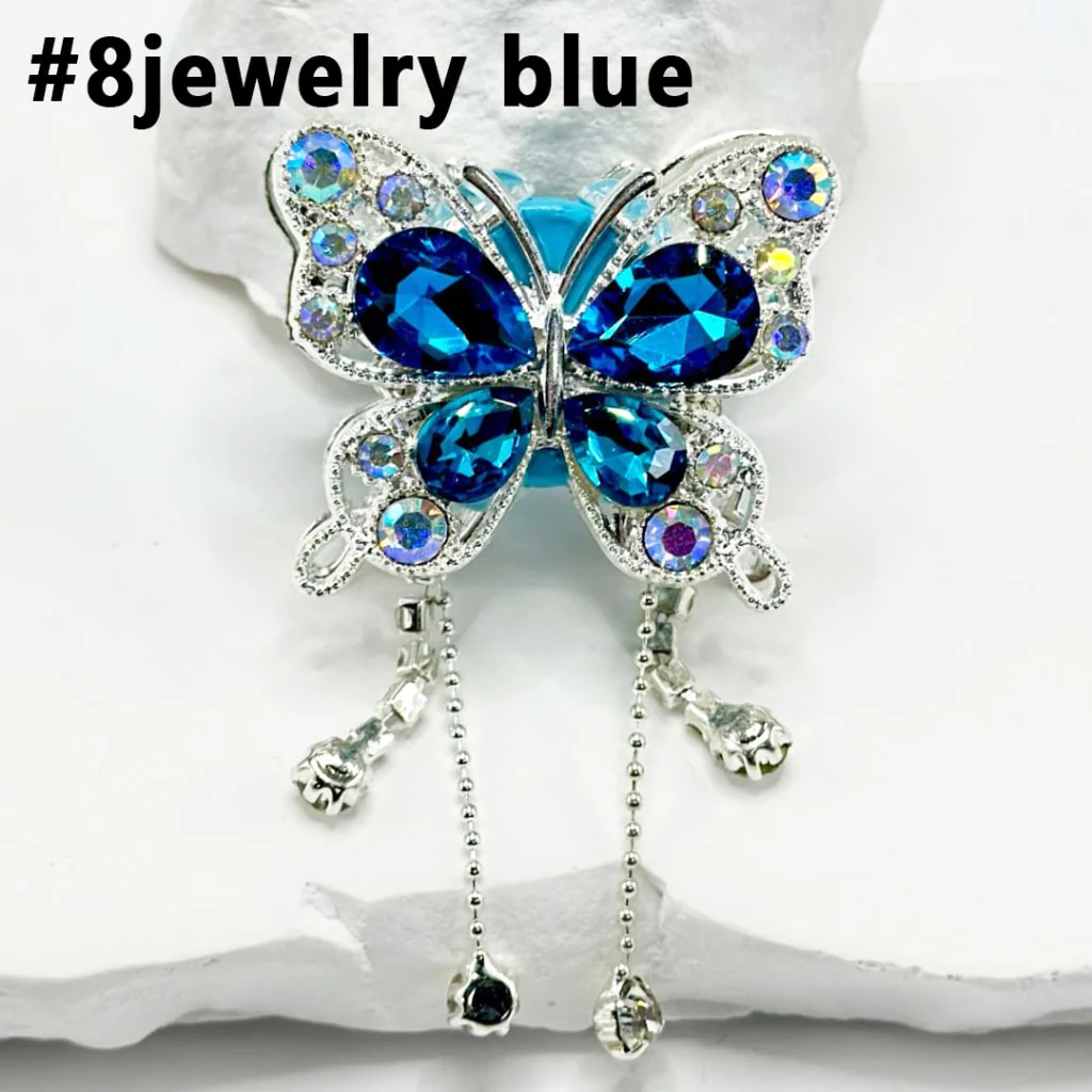 Bling Bling Butterfly Fancy Alloy Clay Beads with Rhinestones and Pendants Chains, 34MM by 40MM - Image 9