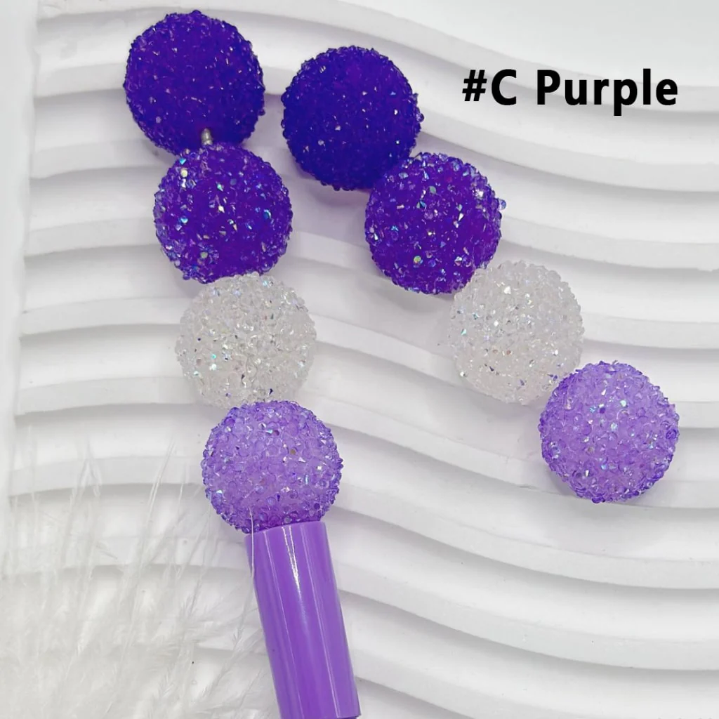 28 Single Colors and 7 Color Series Mix Round Sugar Beads, 20MM - Image 10