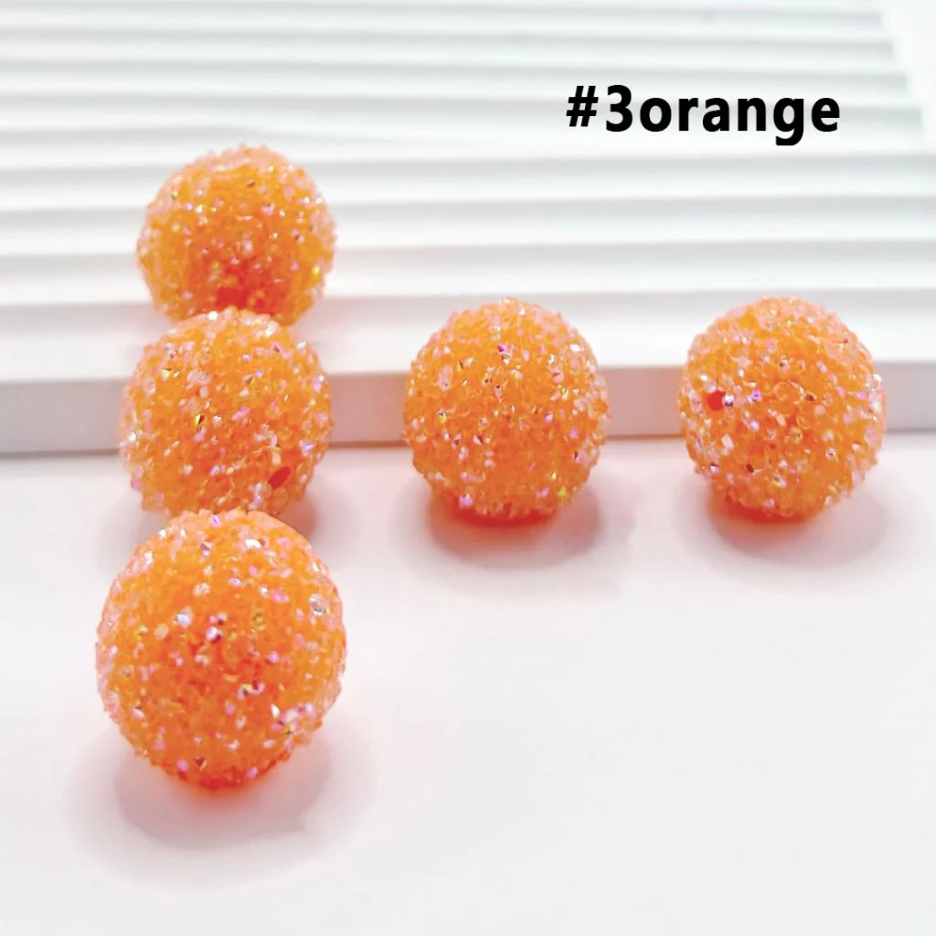 28 Single Colors and 7 Color Series Mix Round Sugar Beads, 20MM - Image 13