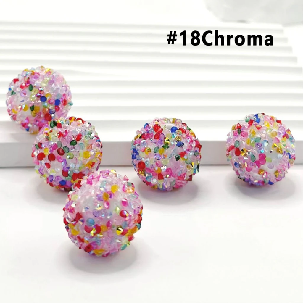 28 Single Colors and 7 Color Series Mix Round Sugar Beads, 20MM - Image 19