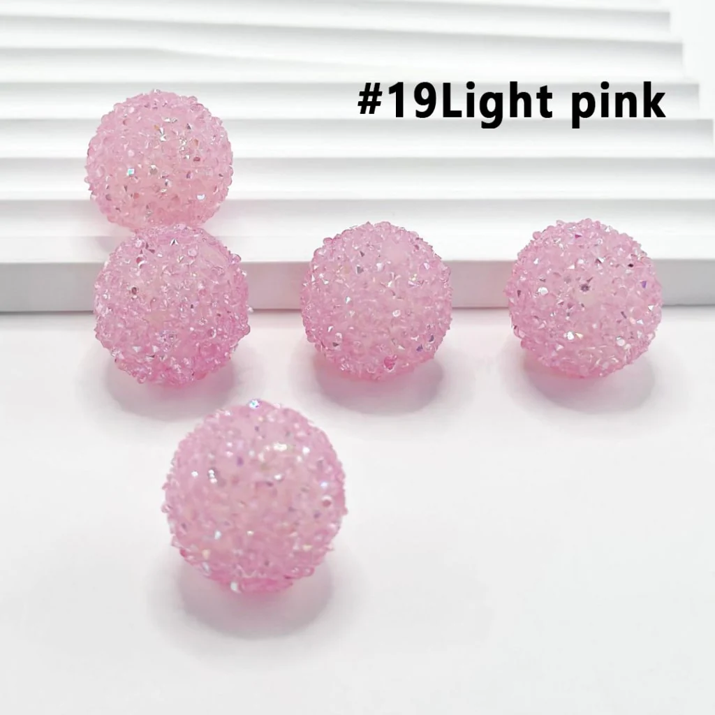 28 Single Colors and 7 Color Series Mix Round Sugar Beads, 20MM - Image 20