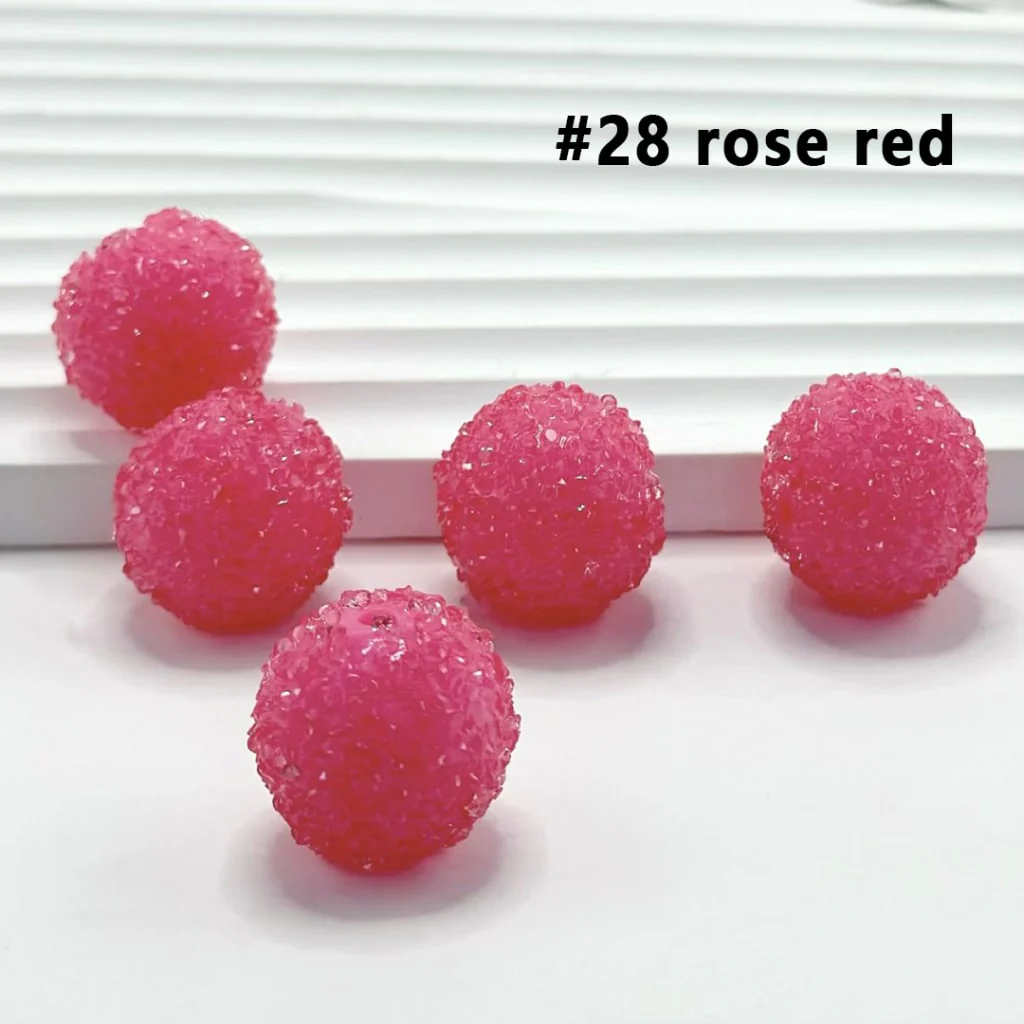 28 Single Colors and 7 Color Series Mix Round Sugar Beads, 20MM - Image 22