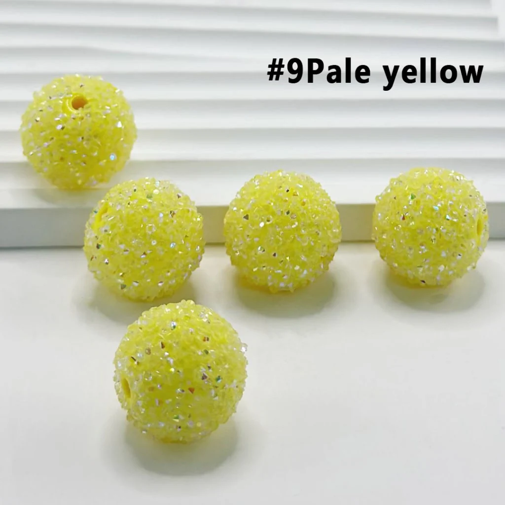 28 Single Colors and 7 Color Series Mix Round Sugar Beads, 20MM - Image 23