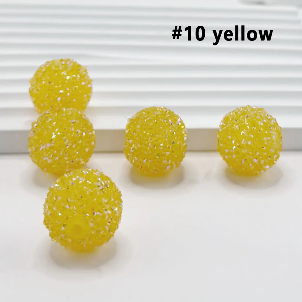 28 Single Colors and 7 Color Series Mix Round Sugar Beads, 20MM - Image 24