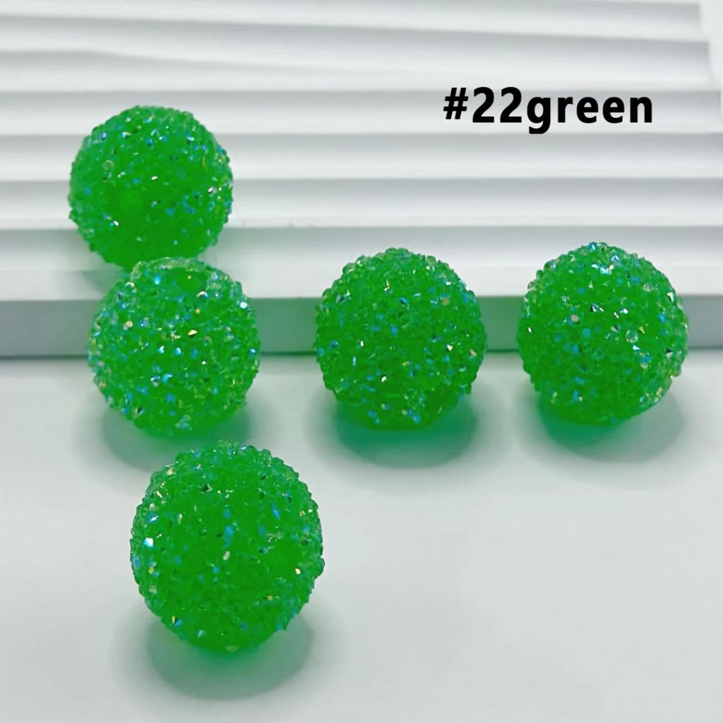 28 Single Colors and 7 Color Series Mix Round Sugar Beads, 20MM - Image 26