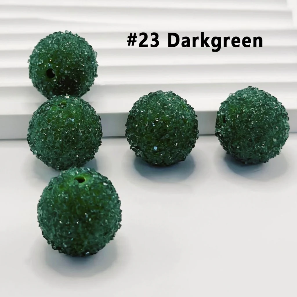 28 Single Colors and 7 Color Series Mix Round Sugar Beads, 20MM - Image 27