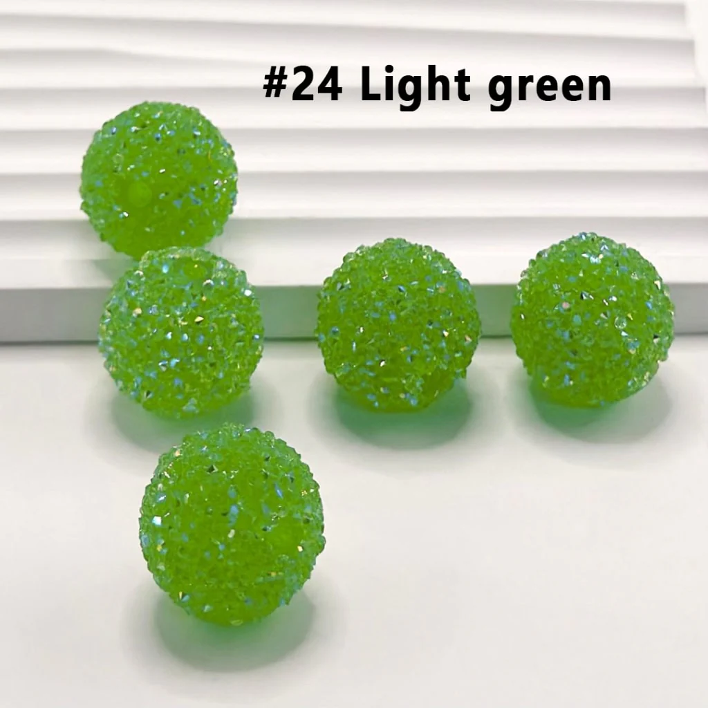 28 Single Colors and 7 Color Series Mix Round Sugar Beads, 20MM - Image 28