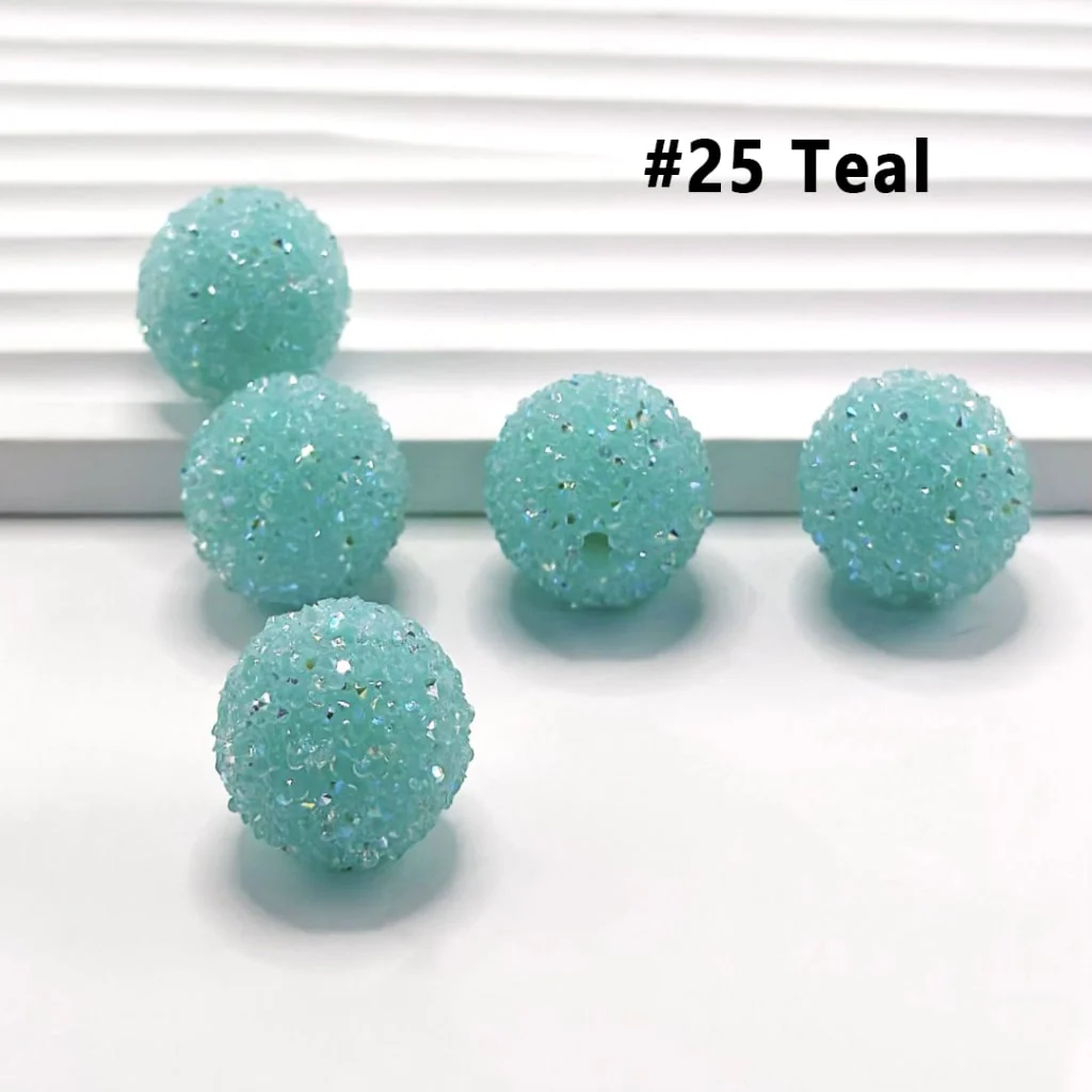 28 Single Colors and 7 Color Series Mix Round Sugar Beads, 20MM - Image 29