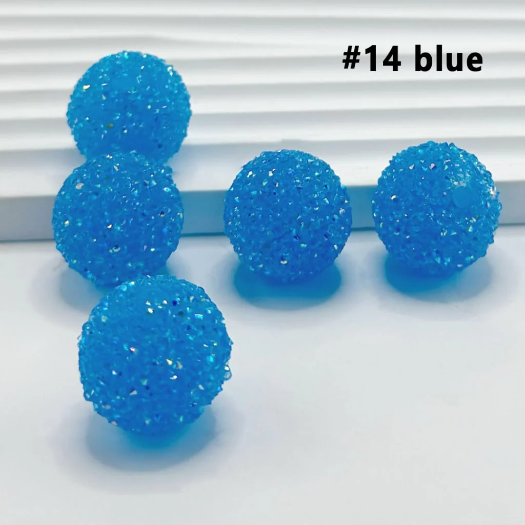 28 Single Colors and 7 Color Series Mix Round Sugar Beads, 20MM - Image 32