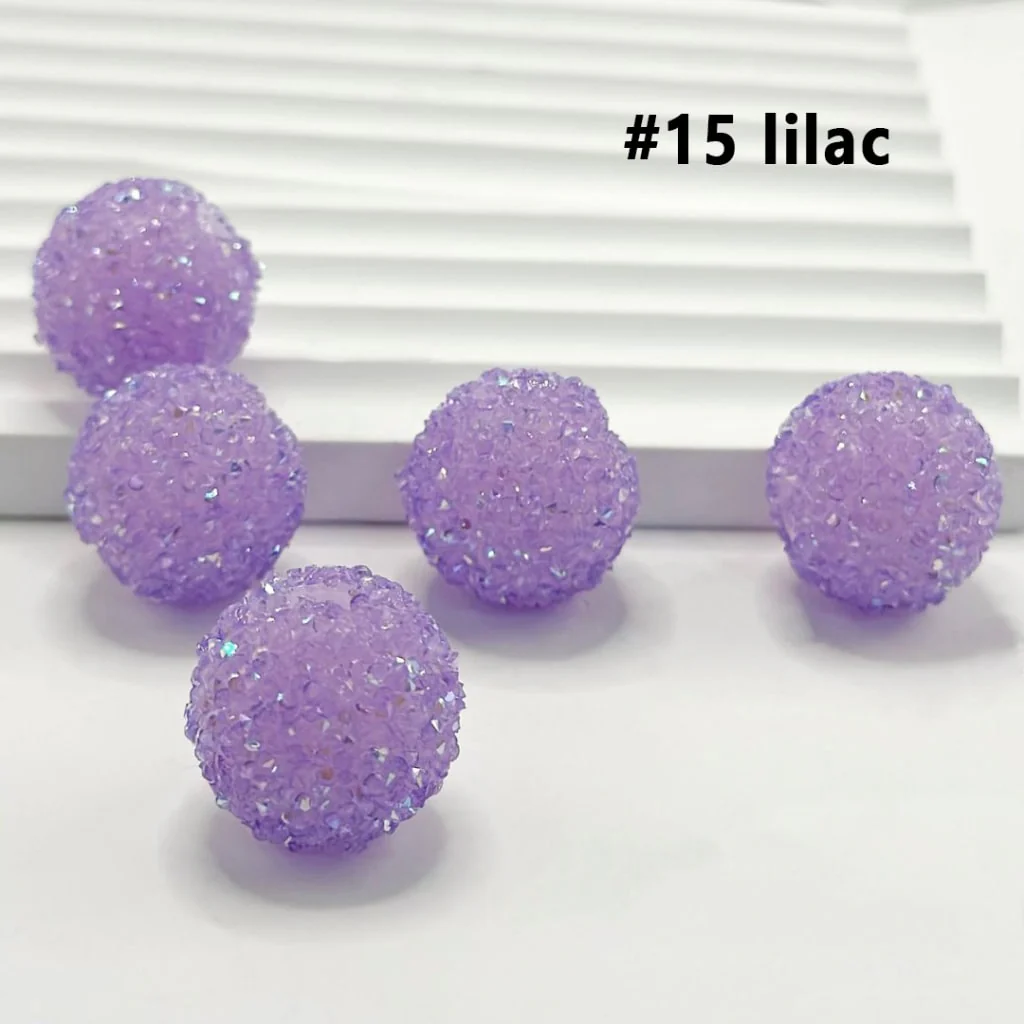 28 Single Colors and 7 Color Series Mix Round Sugar Beads, 20MM - Image 33