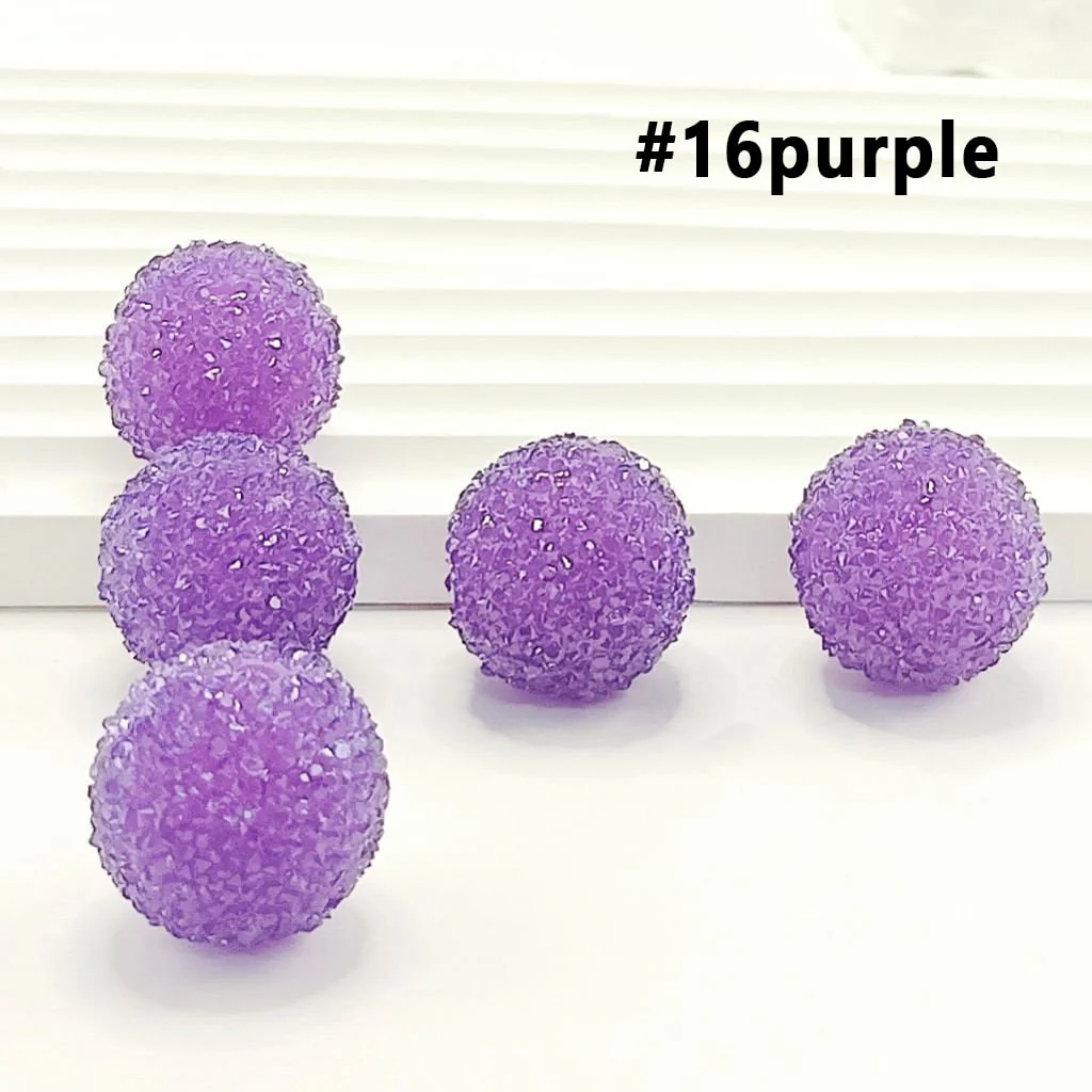 28 Single Colors and 7 Color Series Mix Round Sugar Beads, 20MM - Image 34