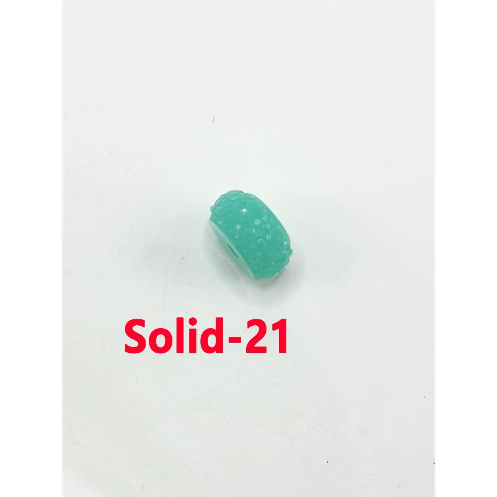 Colorful Wheel Acrylic Beads with Sugar Spacer Texture on Side, 12mm - Image 14