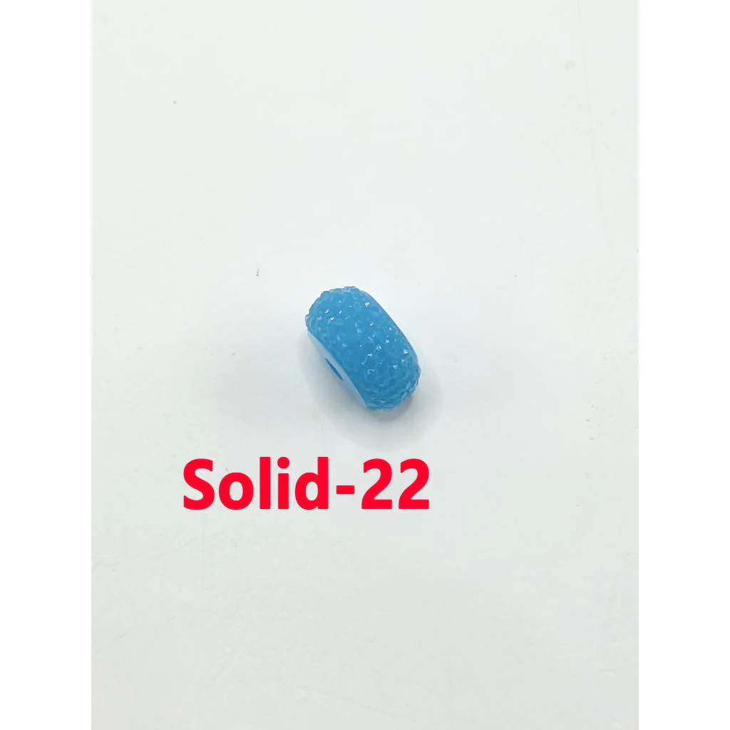 Colorful Wheel Acrylic Beads with Sugar Spacer Texture on Side, 12mm - Image 15