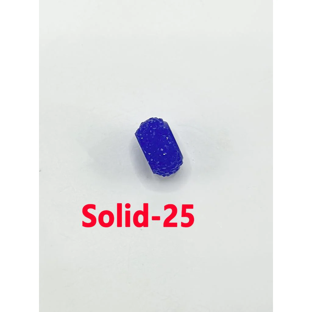 Colorful Wheel Acrylic Beads with Sugar Spacer Texture on Side, 12mm - Image 17