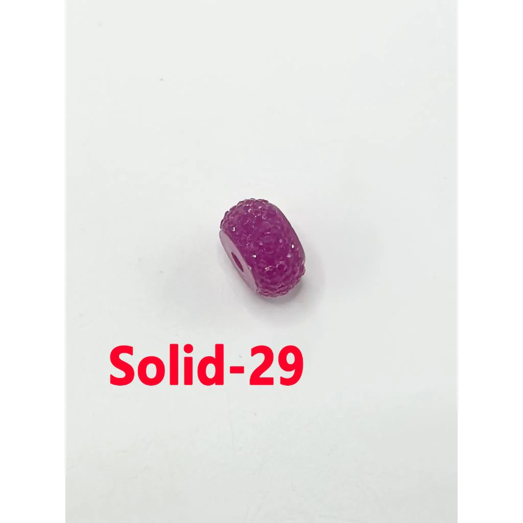 Colorful Wheel Acrylic Beads with Sugar Spacer Texture on Side, 12mm - Image 18