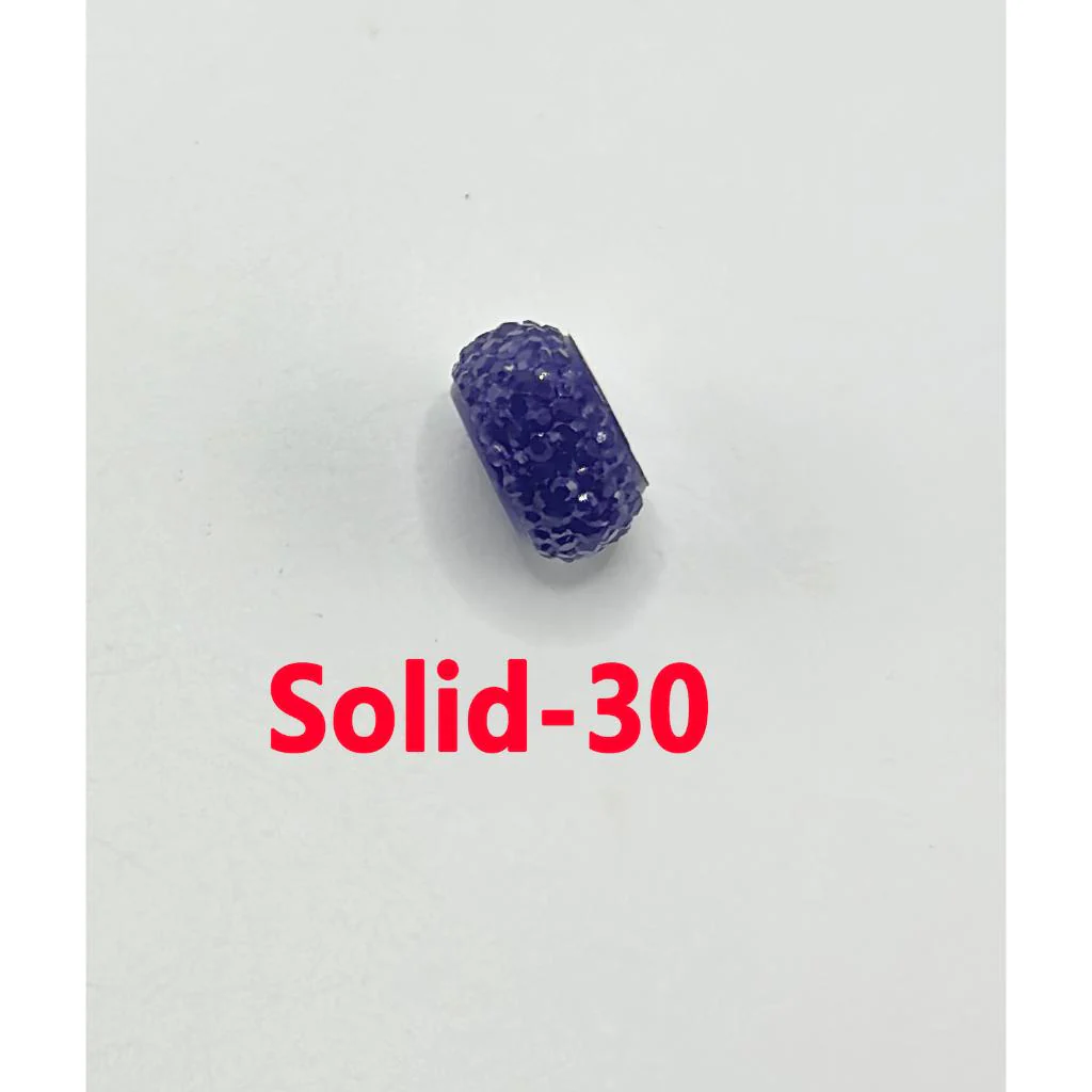 Colorful Wheel Acrylic Beads with Sugar Spacer Texture on Side, 12mm - Image 19