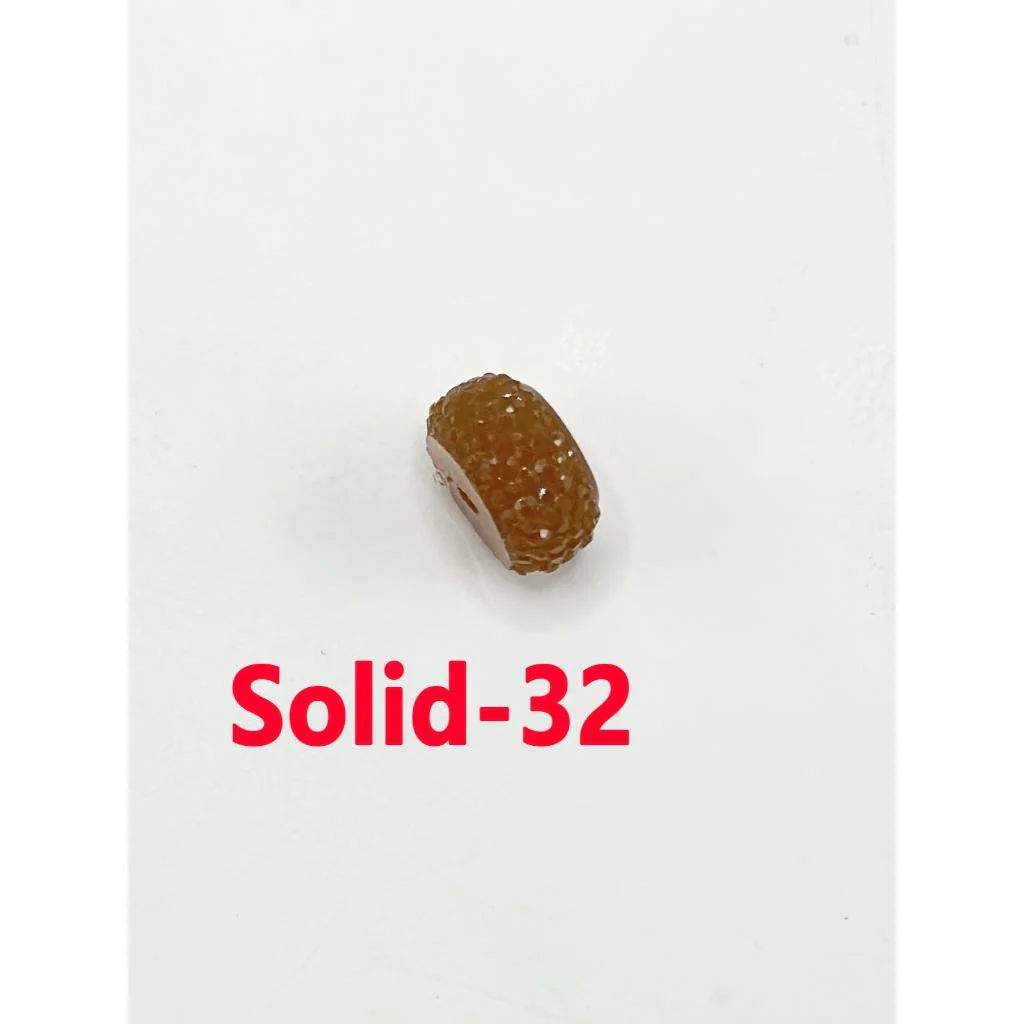 Colorful Wheel Acrylic Beads with Sugar Spacer Texture on Side, 12mm - Image 21