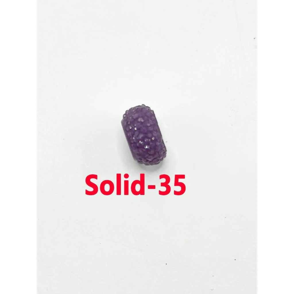 Colorful Wheel Acrylic Beads with Sugar Spacer Texture on Side, 12mm - Image 24