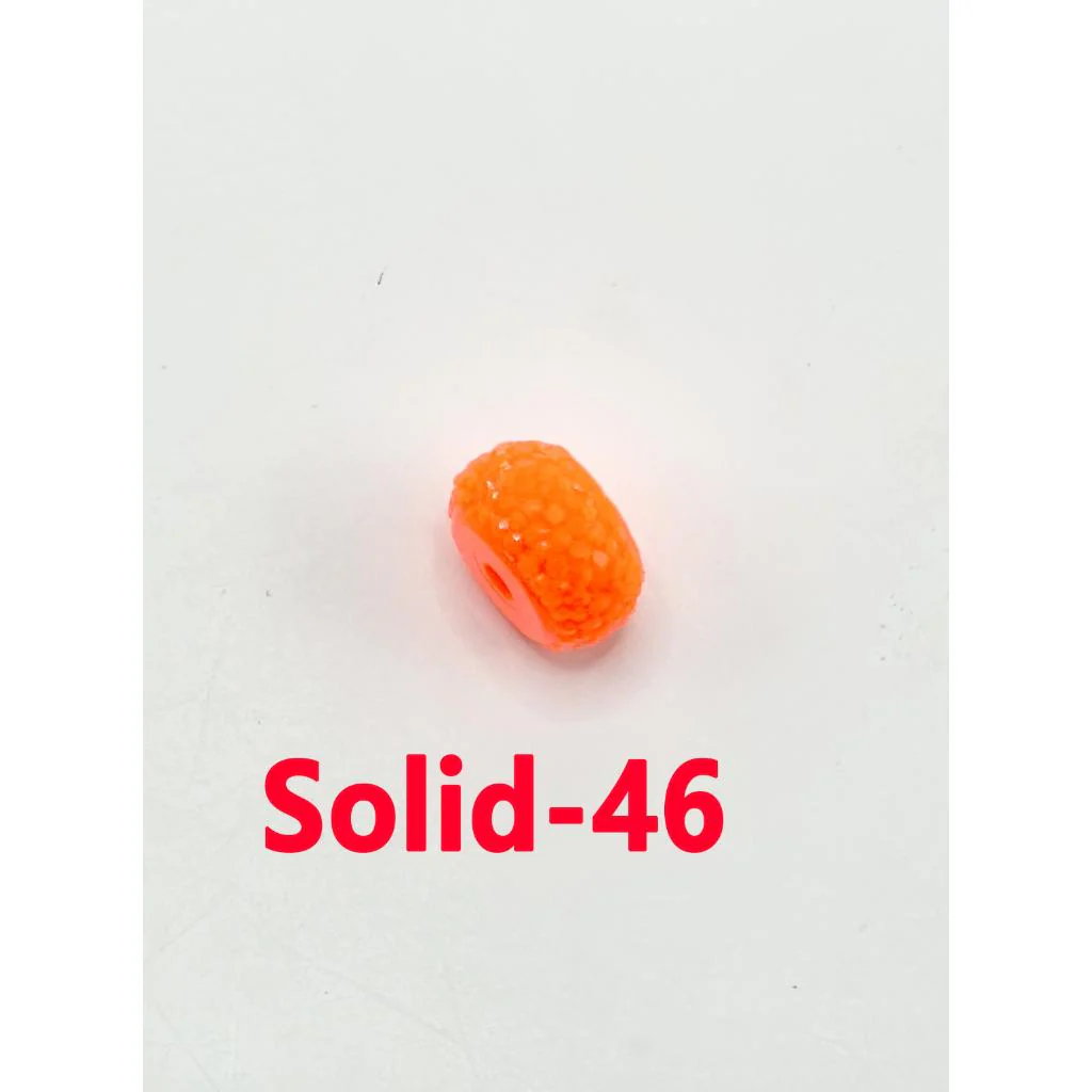 Colorful Wheel Acrylic Beads with Sugar Spacer Texture on Side, 12mm - Image 29