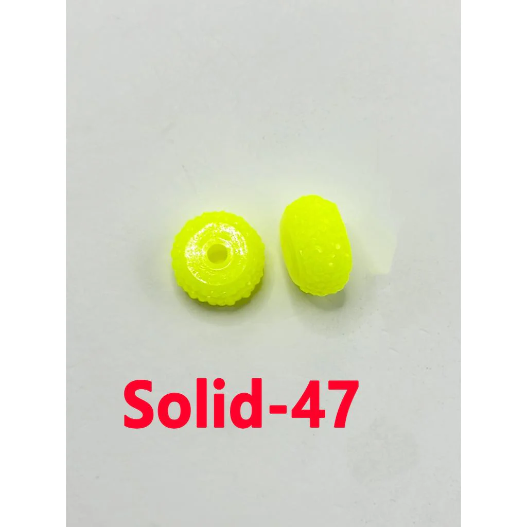 Colorful Wheel Acrylic Beads with Sugar Spacer Texture on Side, 12mm - Image 30