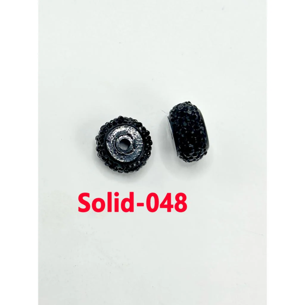 Colorful Wheel Acrylic Beads with Sugar Spacer Texture on Side, 12mm - Image 32