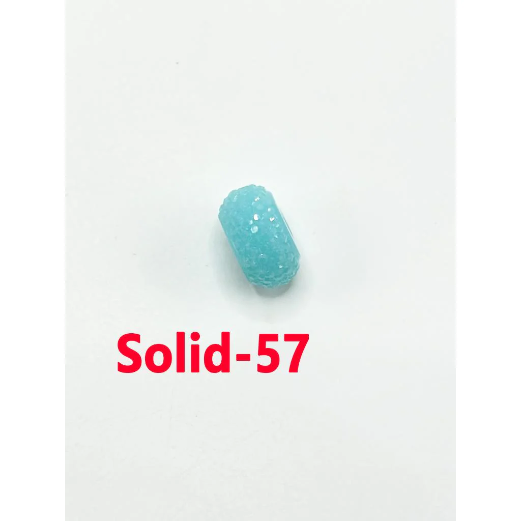 Colorful Wheel Acrylic Beads with Sugar Spacer Texture on Side, 12mm - Image 36