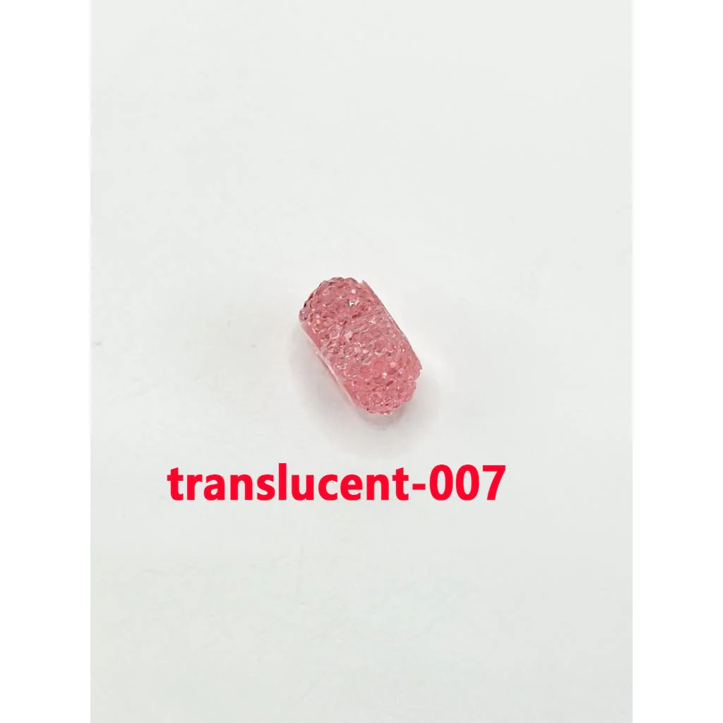 Colorful Wheel Acrylic Beads with Sugar Spacer Texture on Side, 12mm - Image 39