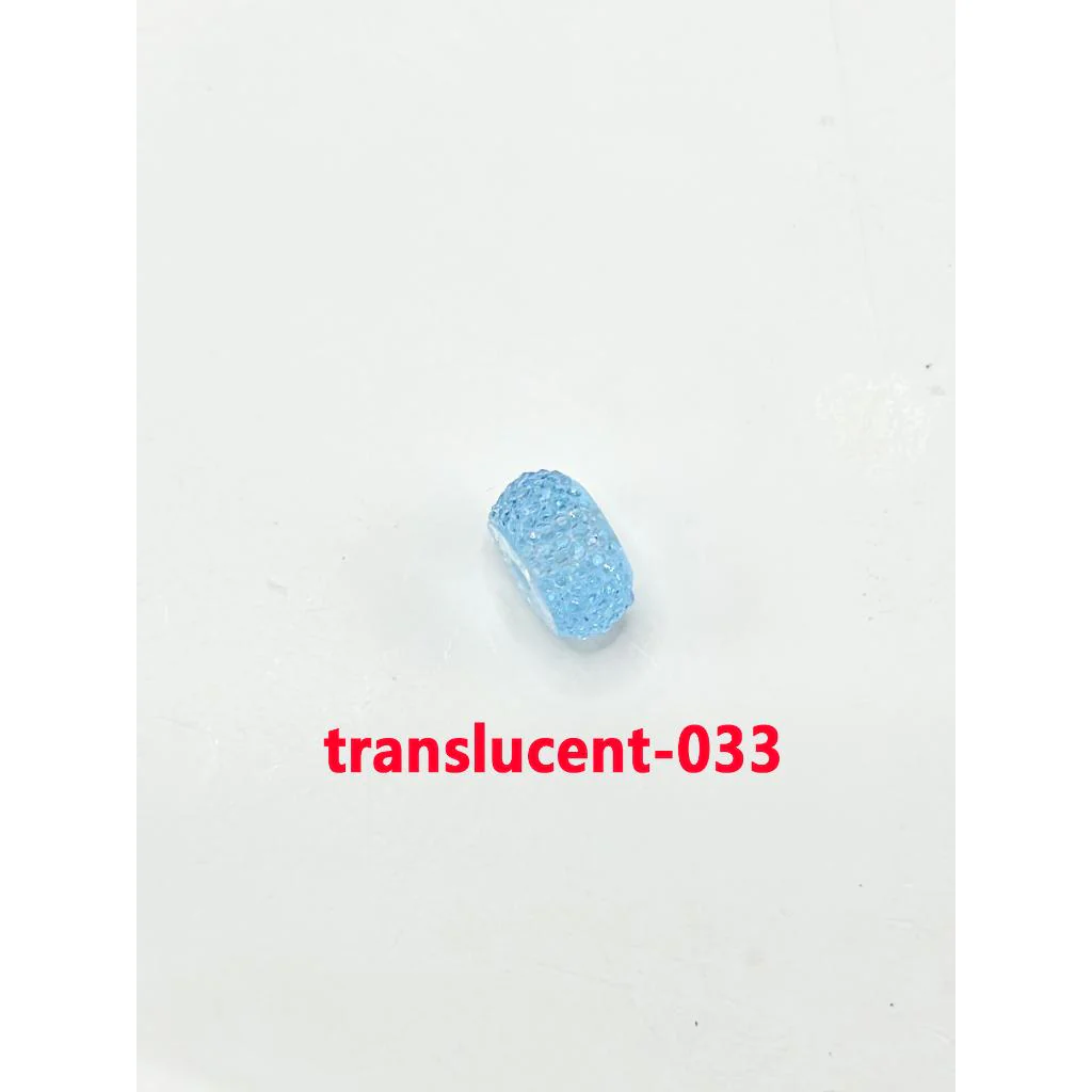 Colorful Wheel Acrylic Beads with Sugar Spacer Texture on Side, 12mm - Image 45