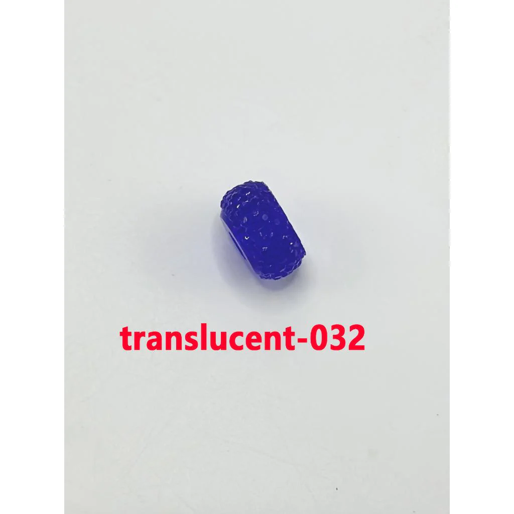 Colorful Wheel Acrylic Beads with Sugar Spacer Texture on Side, 12mm - Image 47