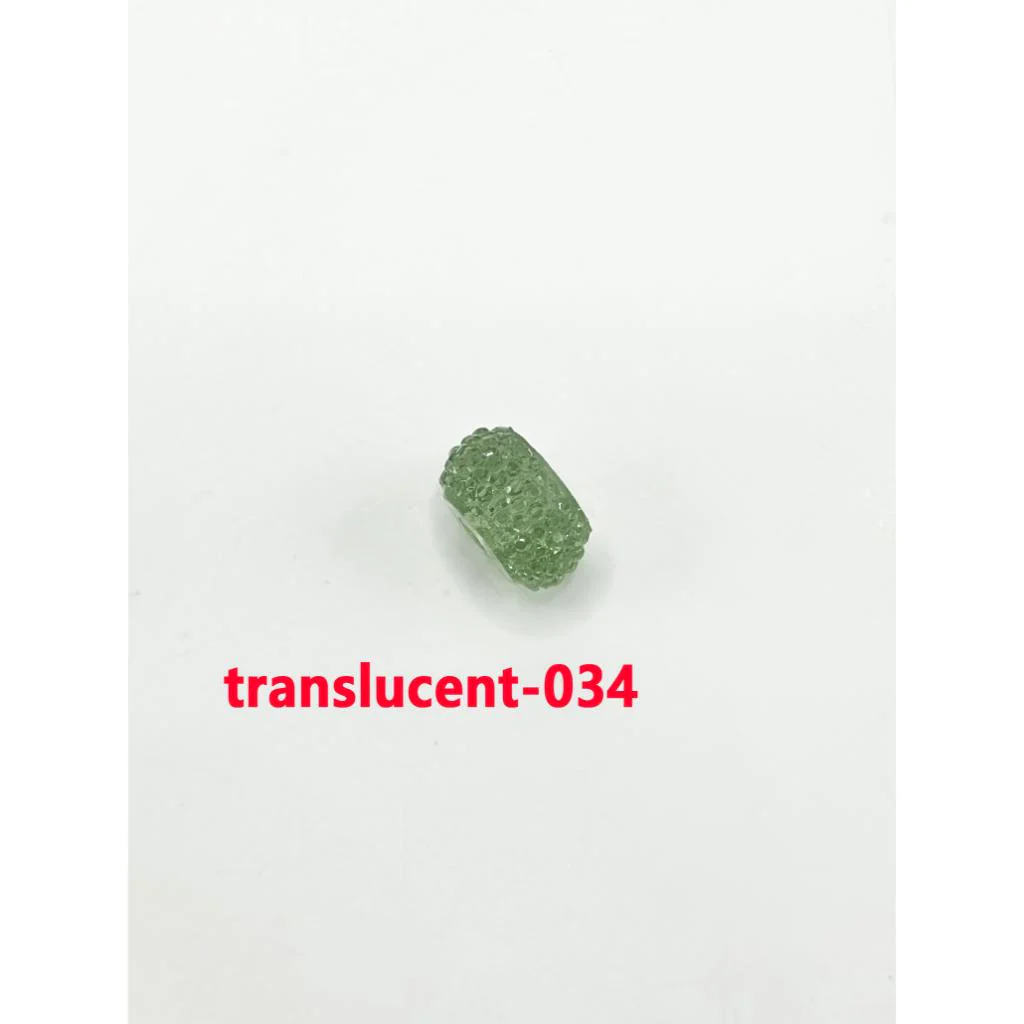 Colorful Wheel Acrylic Beads with Sugar Spacer Texture on Side, 12mm - Image 48