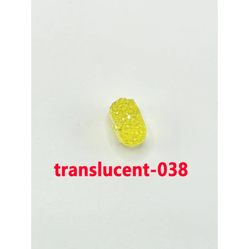 Colorful Wheel Acrylic Beads with Sugar Spacer Texture on Side, 12mm - Image 49