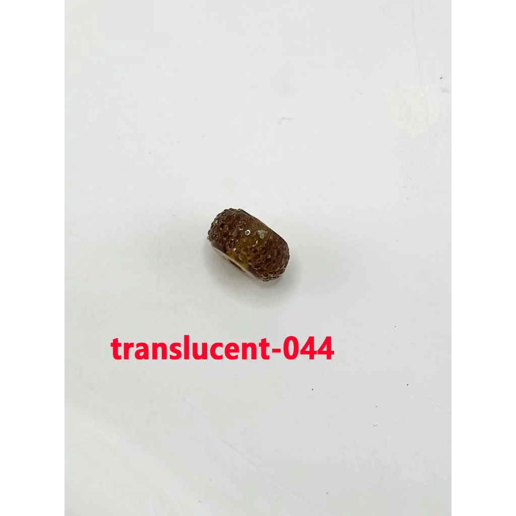 Colorful Wheel Acrylic Beads with Sugar Spacer Texture on Side, 12mm - Image 51