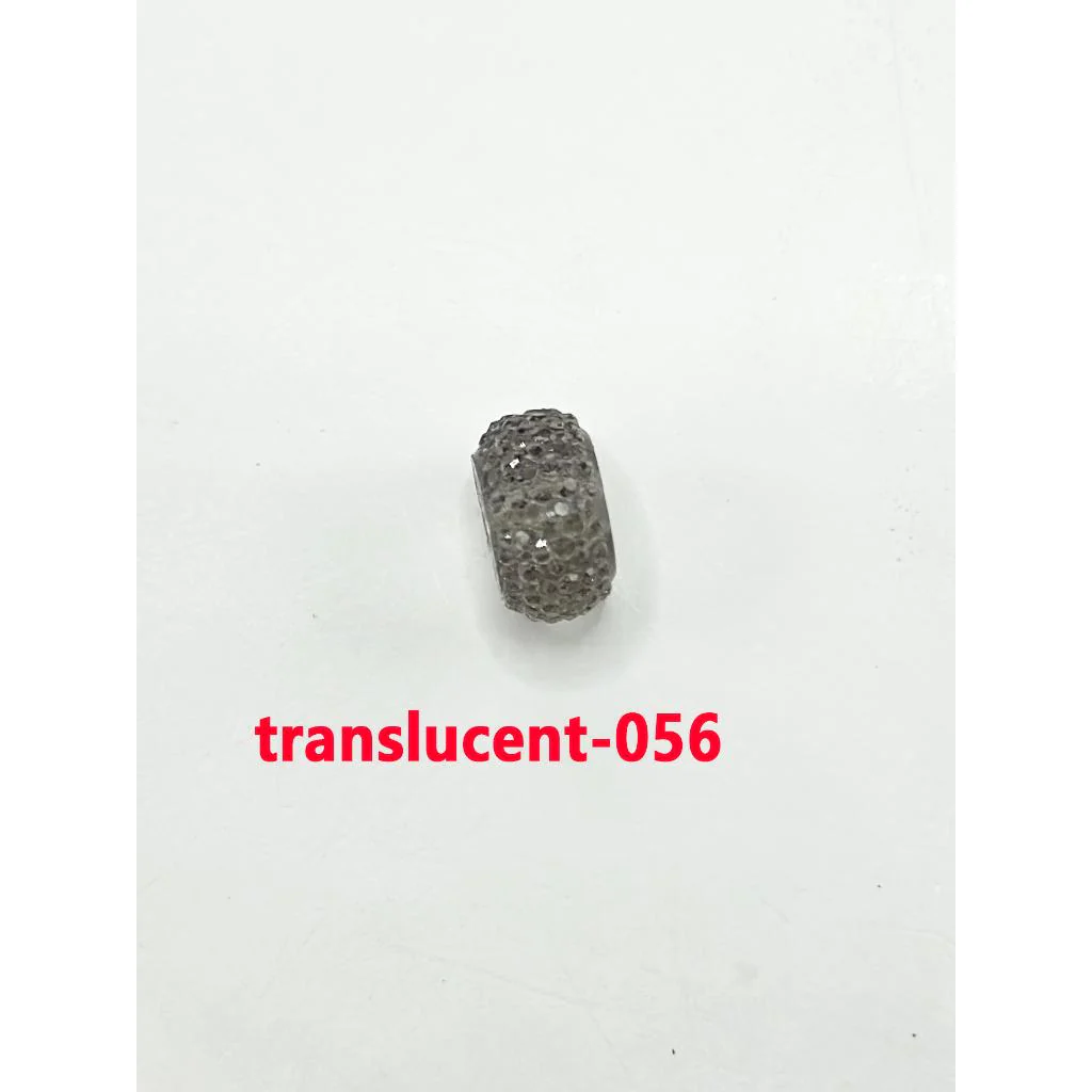 Colorful Wheel Acrylic Beads with Sugar Spacer Texture on Side, 12mm - Image 52