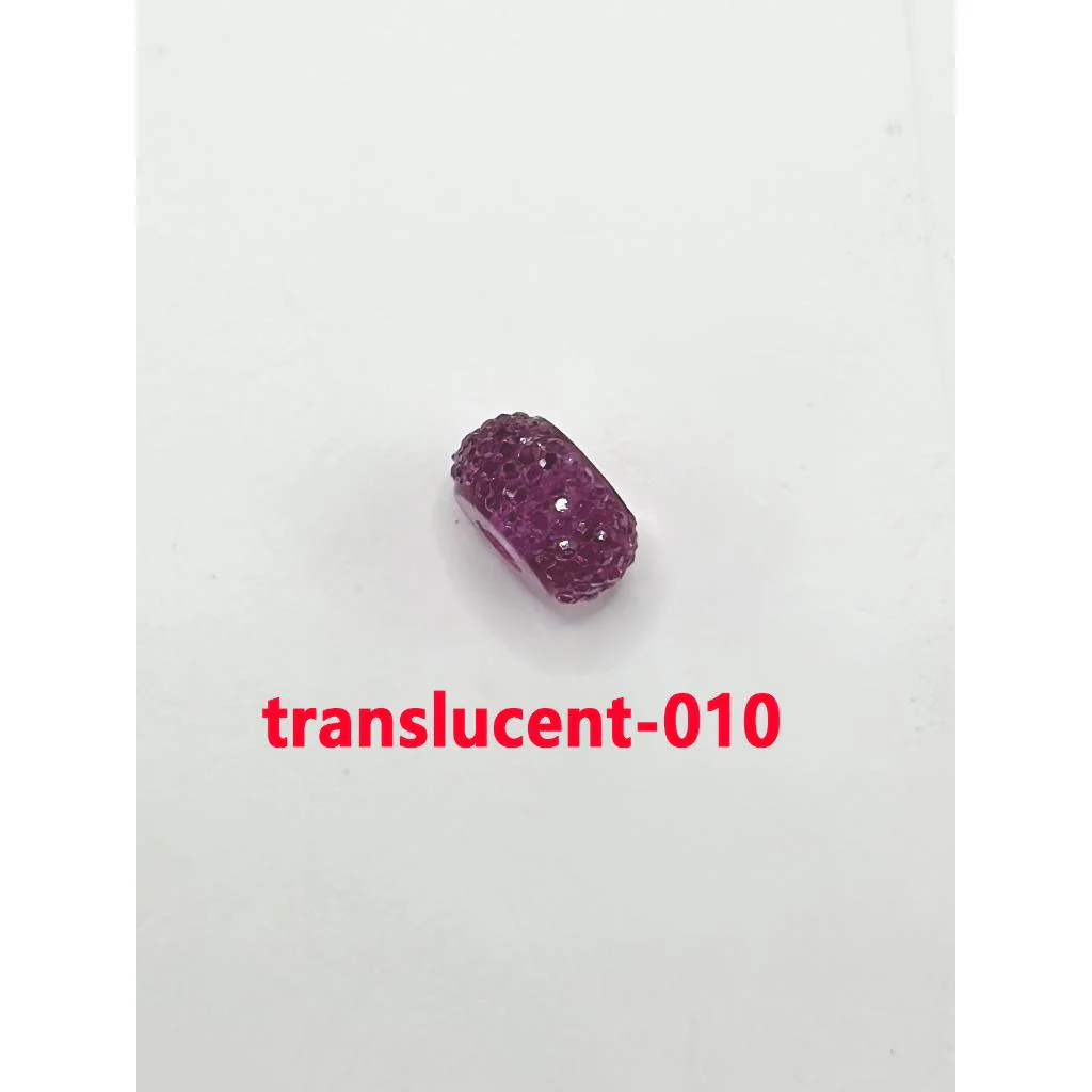 Colorful Wheel Acrylic Beads with Sugar Spacer Texture on Side, 12mm - Image 56