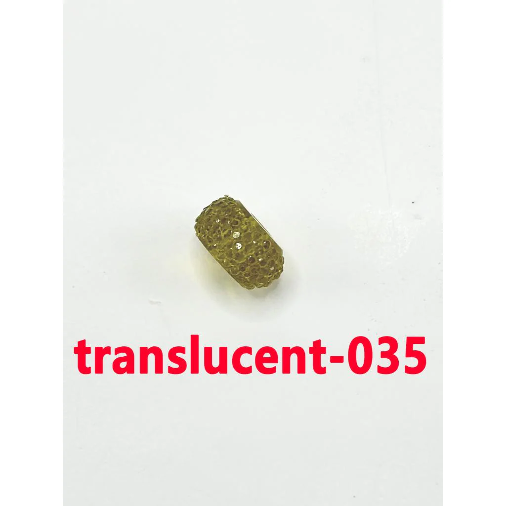 Colorful Wheel Acrylic Beads with Sugar Spacer Texture on Side, 12mm - Image 57