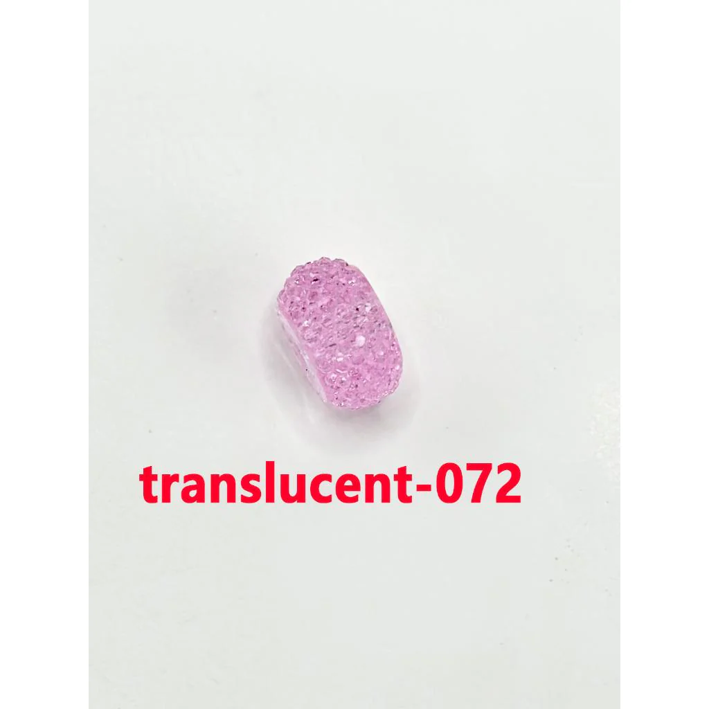 Colorful Wheel Acrylic Beads with Sugar Spacer Texture on Side, 12mm - Image 58