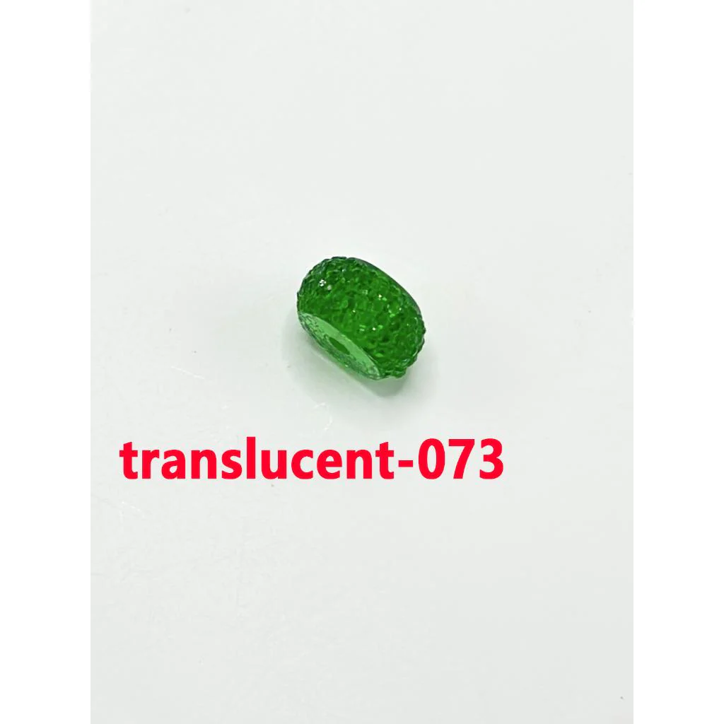 Colorful Wheel Acrylic Beads with Sugar Spacer Texture on Side, 12mm - Image 59