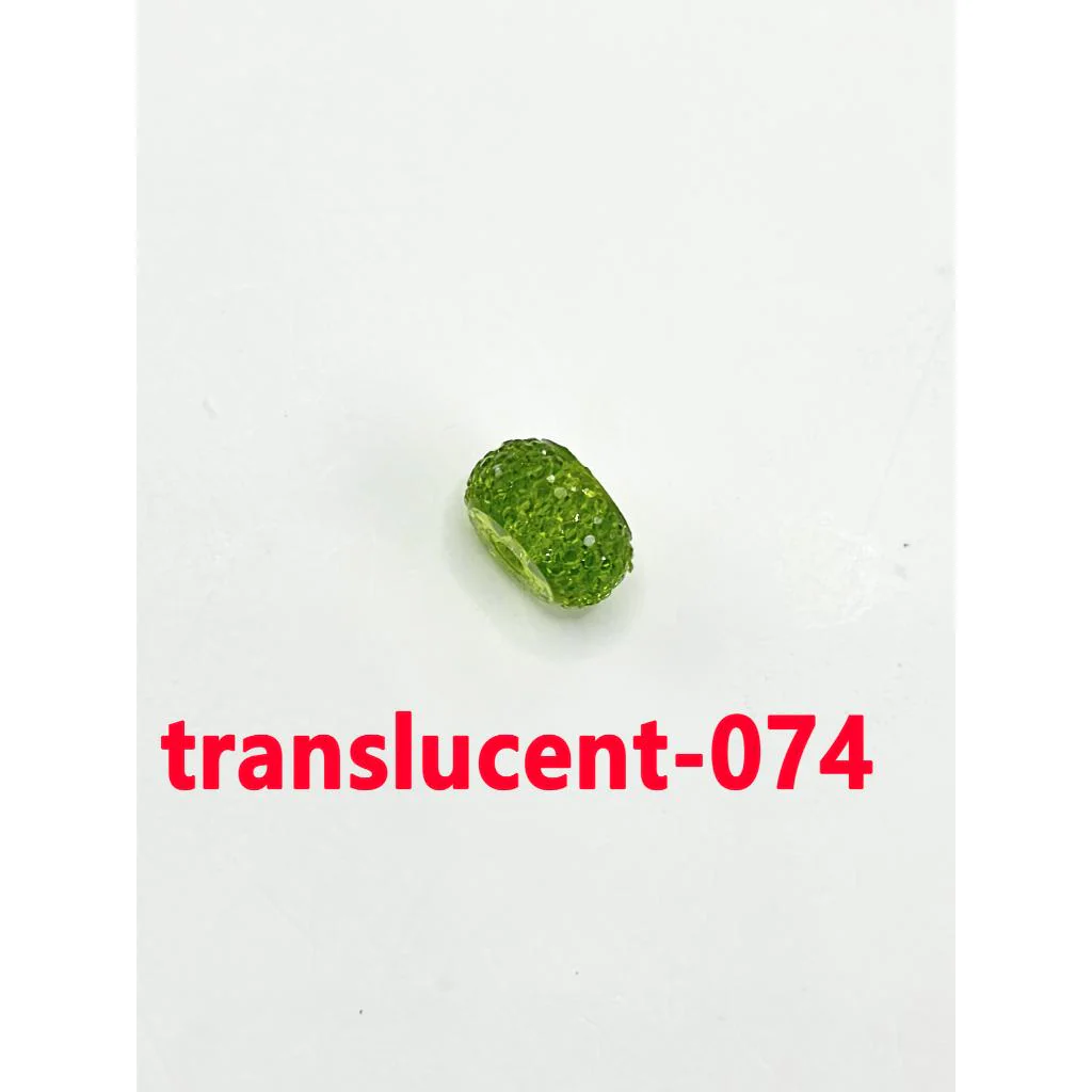 Colorful Wheel Acrylic Beads with Sugar Spacer Texture on Side, 12mm - Image 60