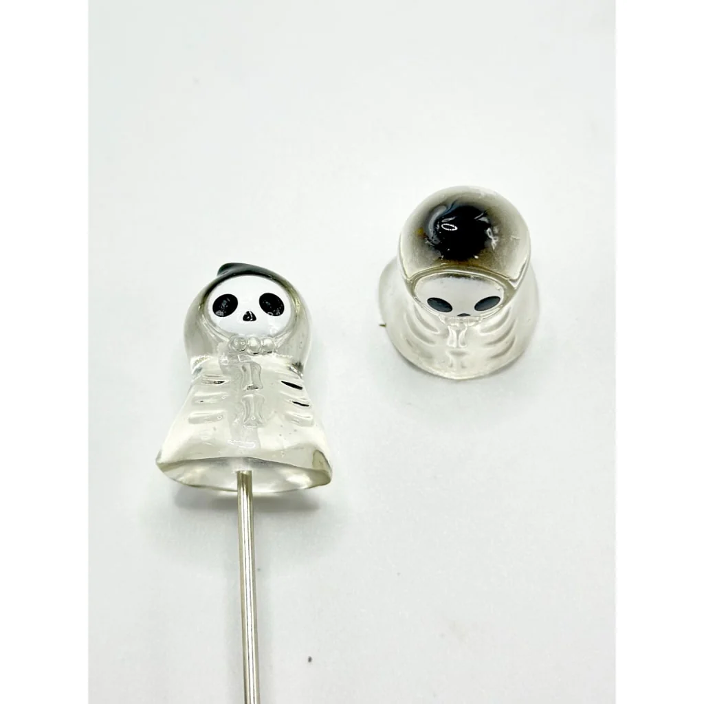 Cute Halloween Crystal Ball Clear Spooky Pen Toppers Beads, Around 10-13MM - Image 4