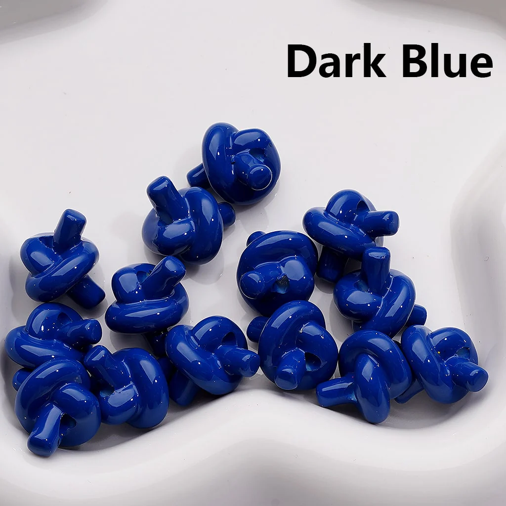Cute Knot Tie Acrylic Beads in Solid Color, Around 15*17MM, (Single Color is available for 200pcs(Whole bag)) - Image 10