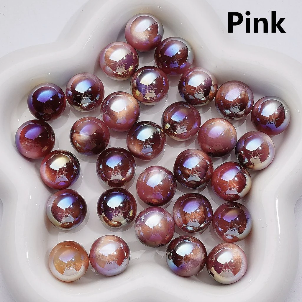 Dark Color Series Cat Eye Style Shiny Glossy Round Acrylic Beads, 16MM (Single Color is available for 200pcs(Whole bag)) - Image 4