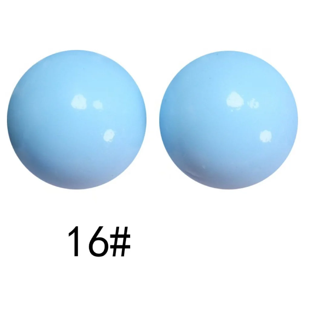Extra Glossy Opal Silicone Beads, Solid Color, 15mm - Image 11